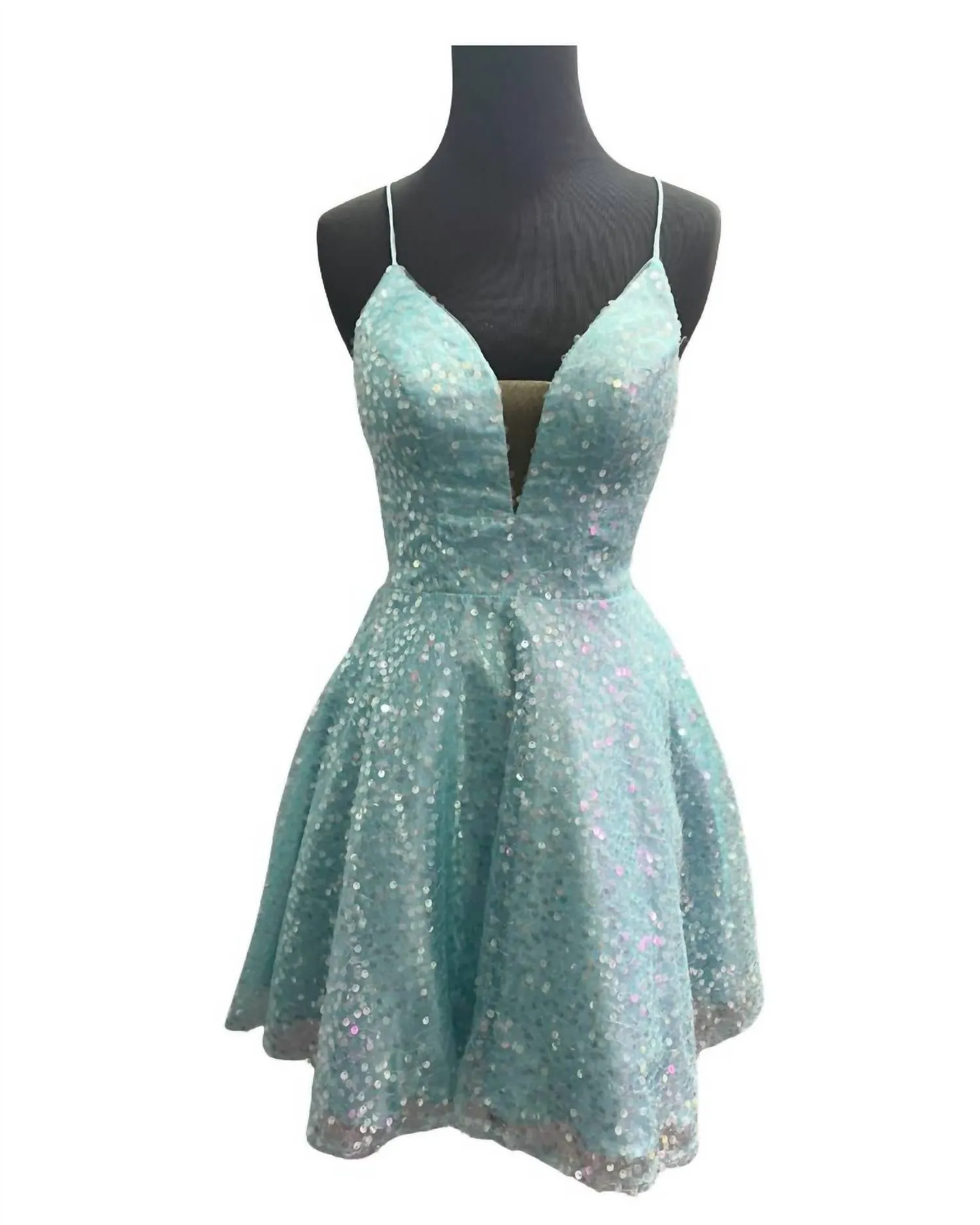 Alyce Paris - Sparkly Cami Flare Dress