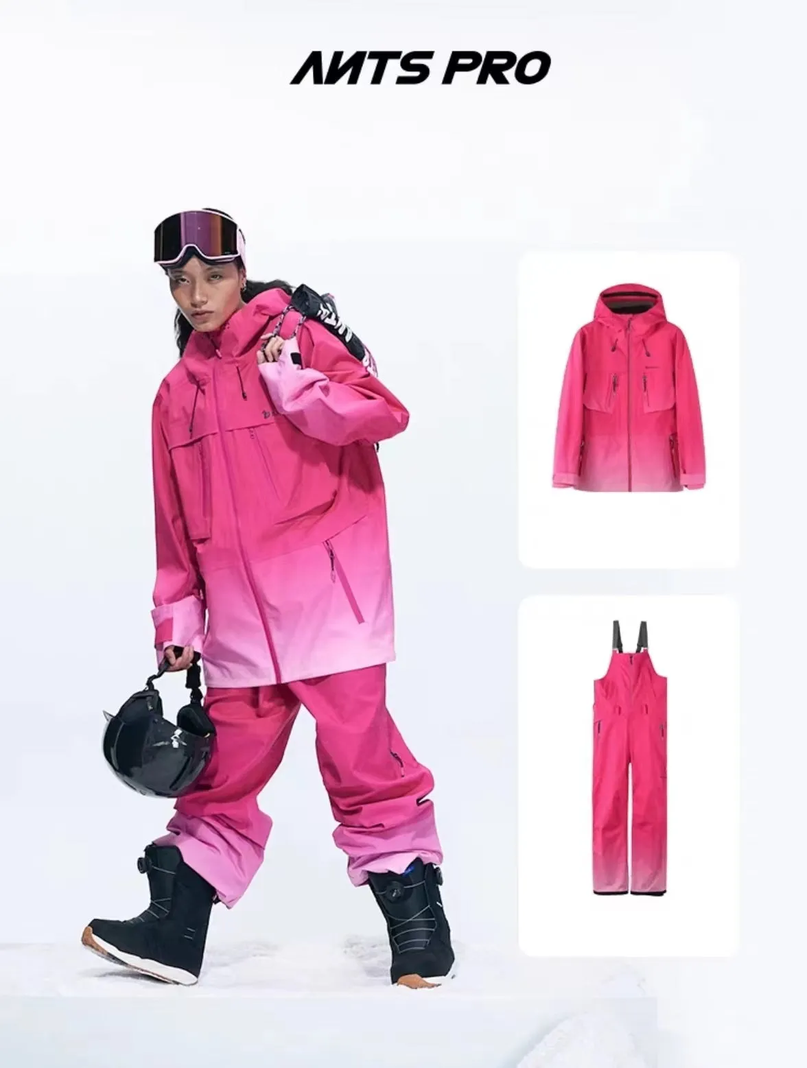Ants Pro 3L Professional Snowboard Jacket & Pants (Set)