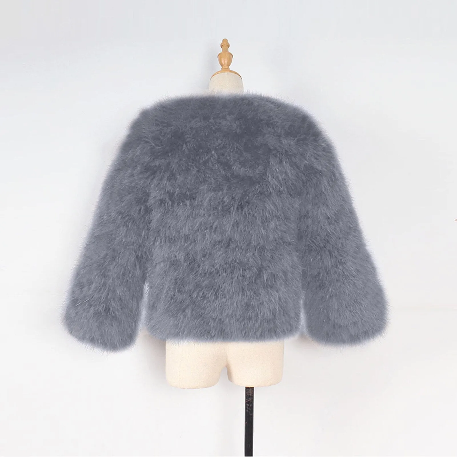 Baby/Kids Girls Fleece Fur Long Sleeve Warm Coat