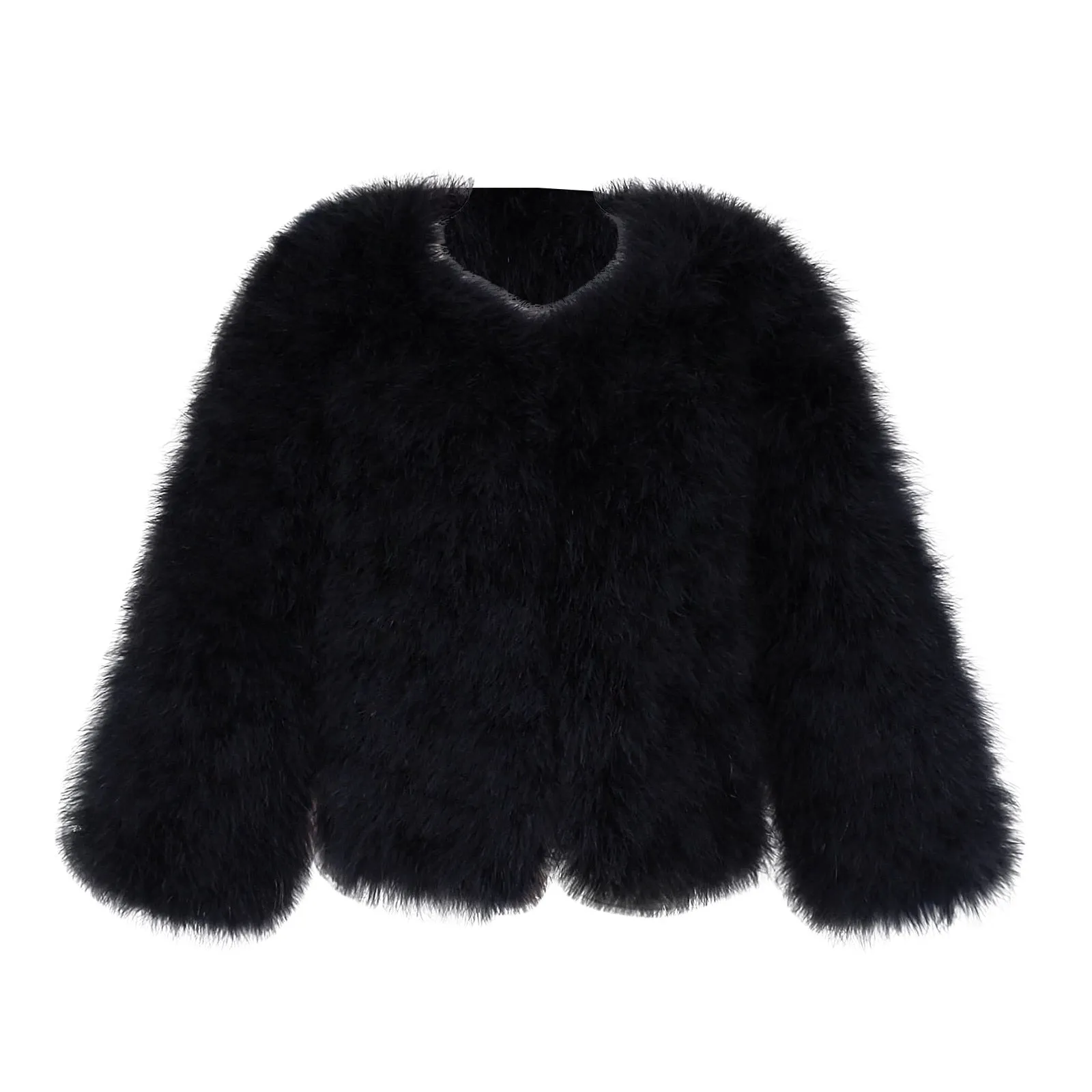 Baby/Kids Girls Fleece Fur Long Sleeve Warm Coat