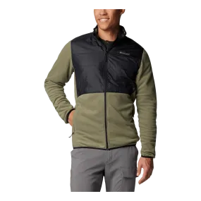 Basin Butte Full Zip Fleece I Stone Green, Black