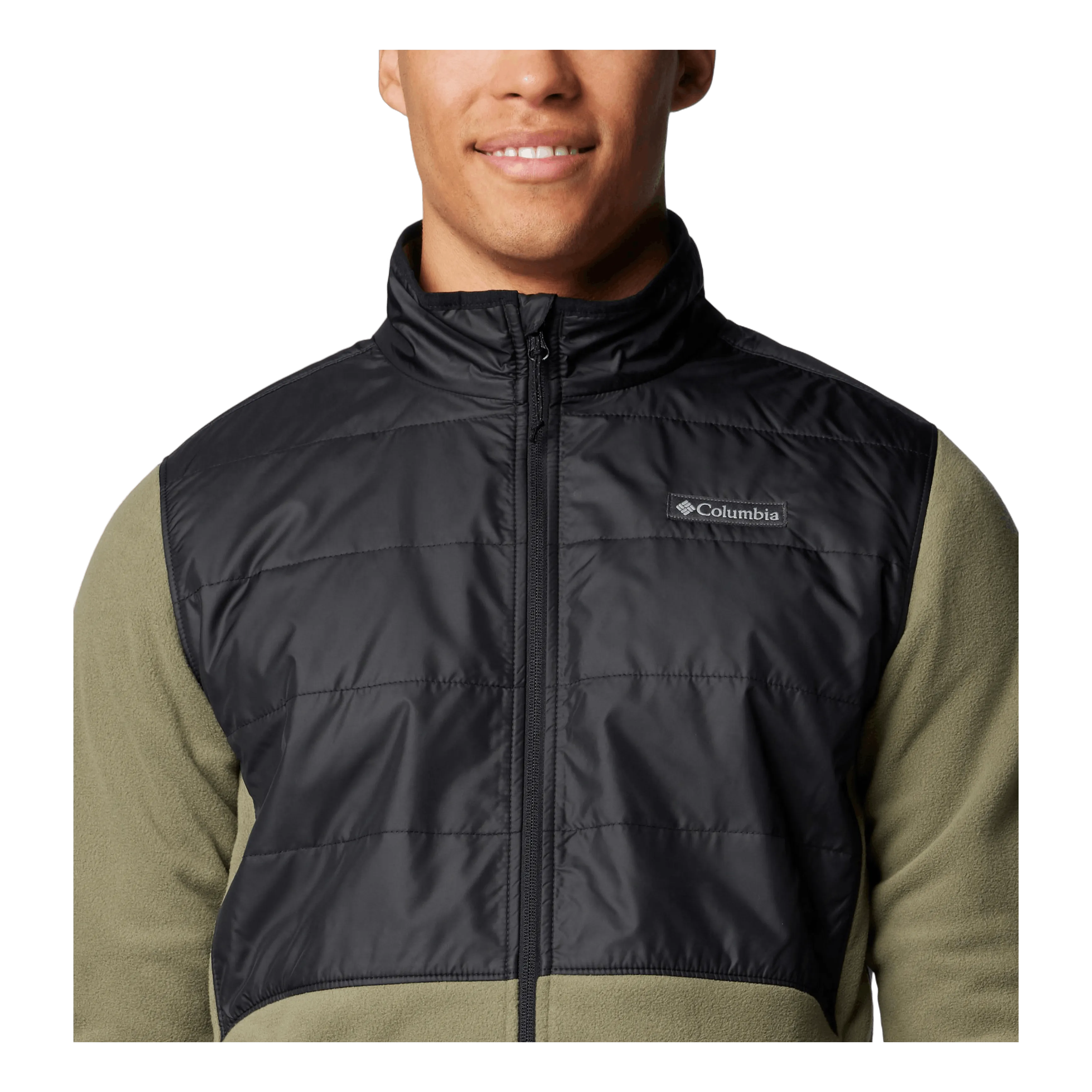 Basin Butte Full Zip Fleece I Stone Green, Black