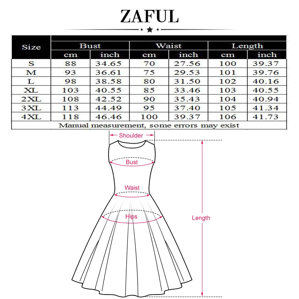 Blue Floral Fit and Flare Swing Dress