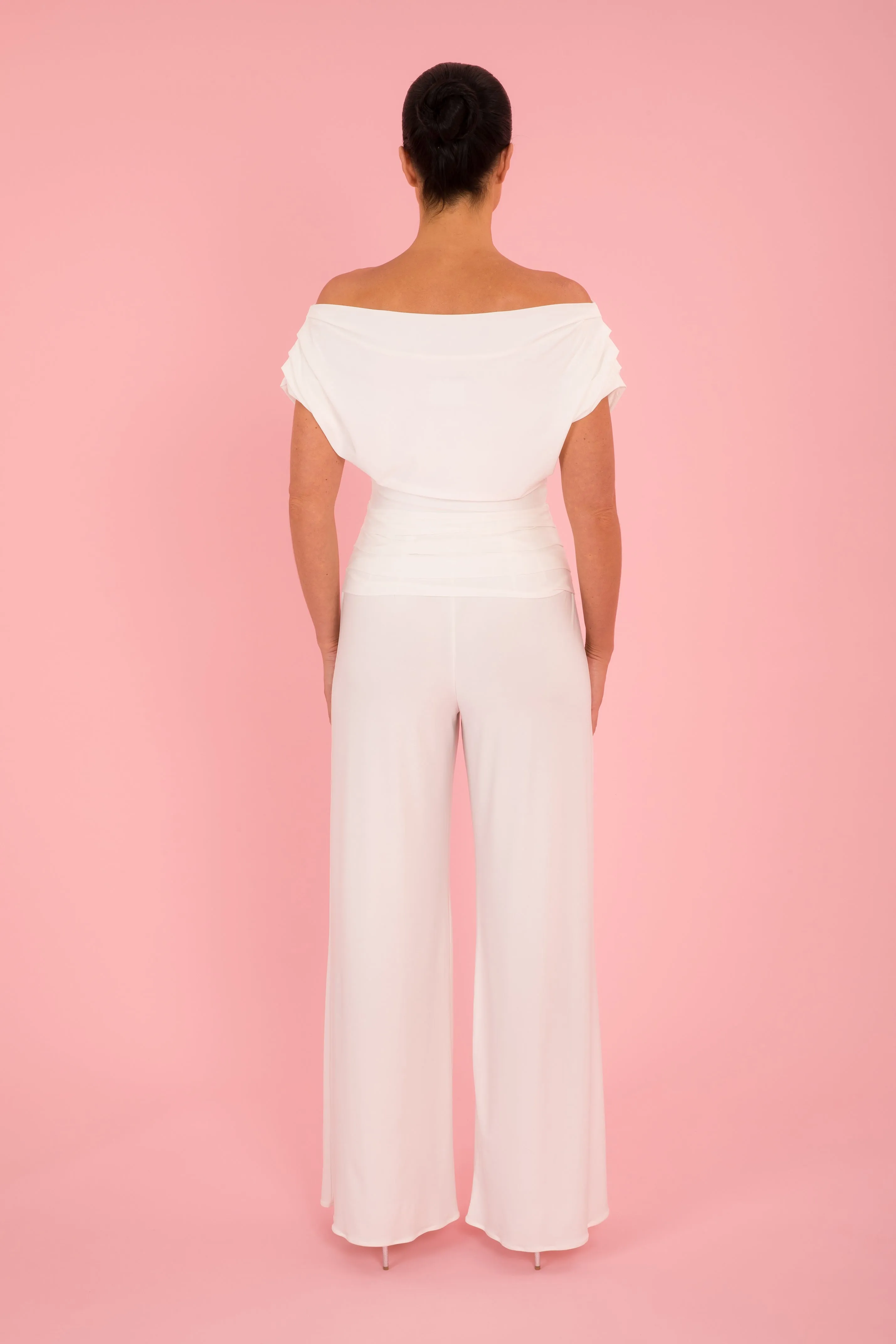 Carbon jumpsuit in ivory