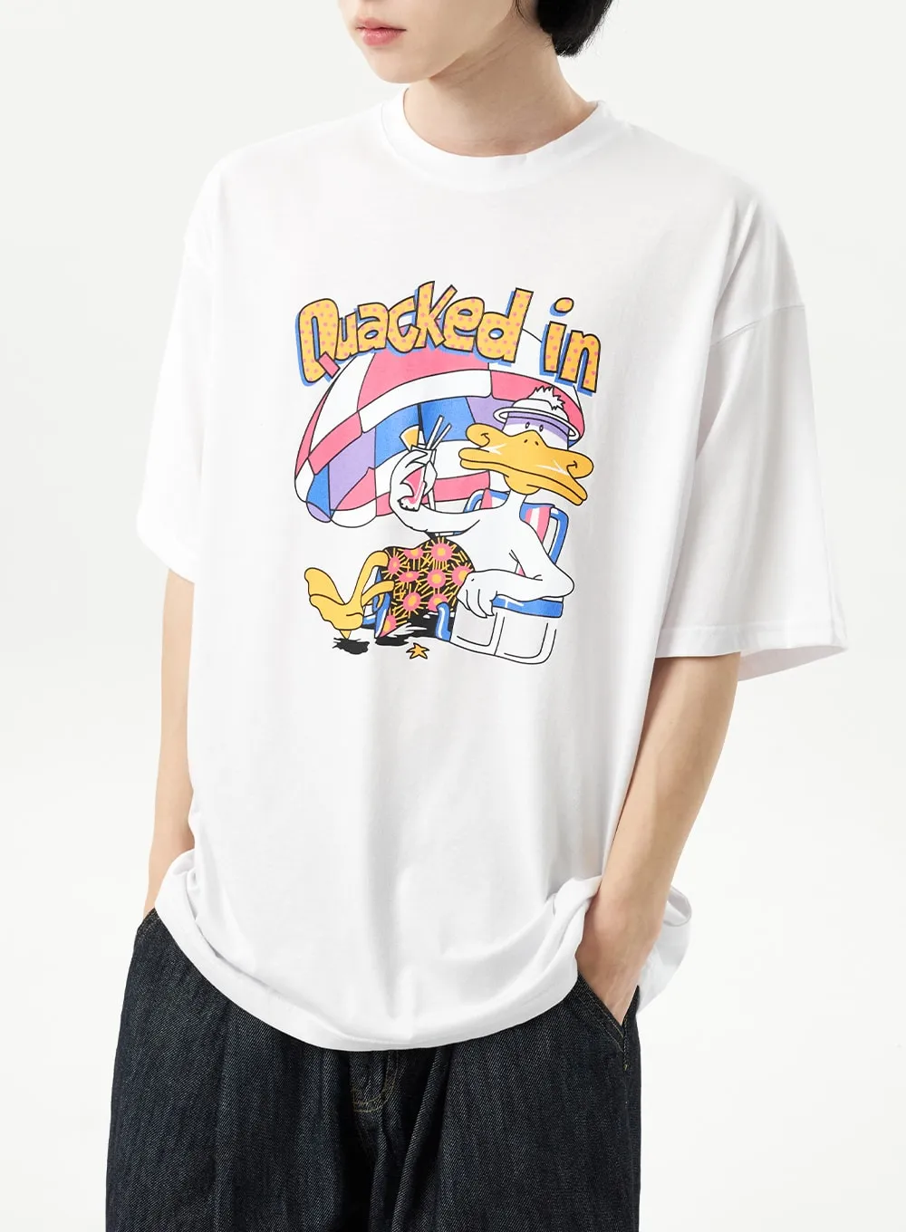 Cartoon Graphic Tee Unisex CU314