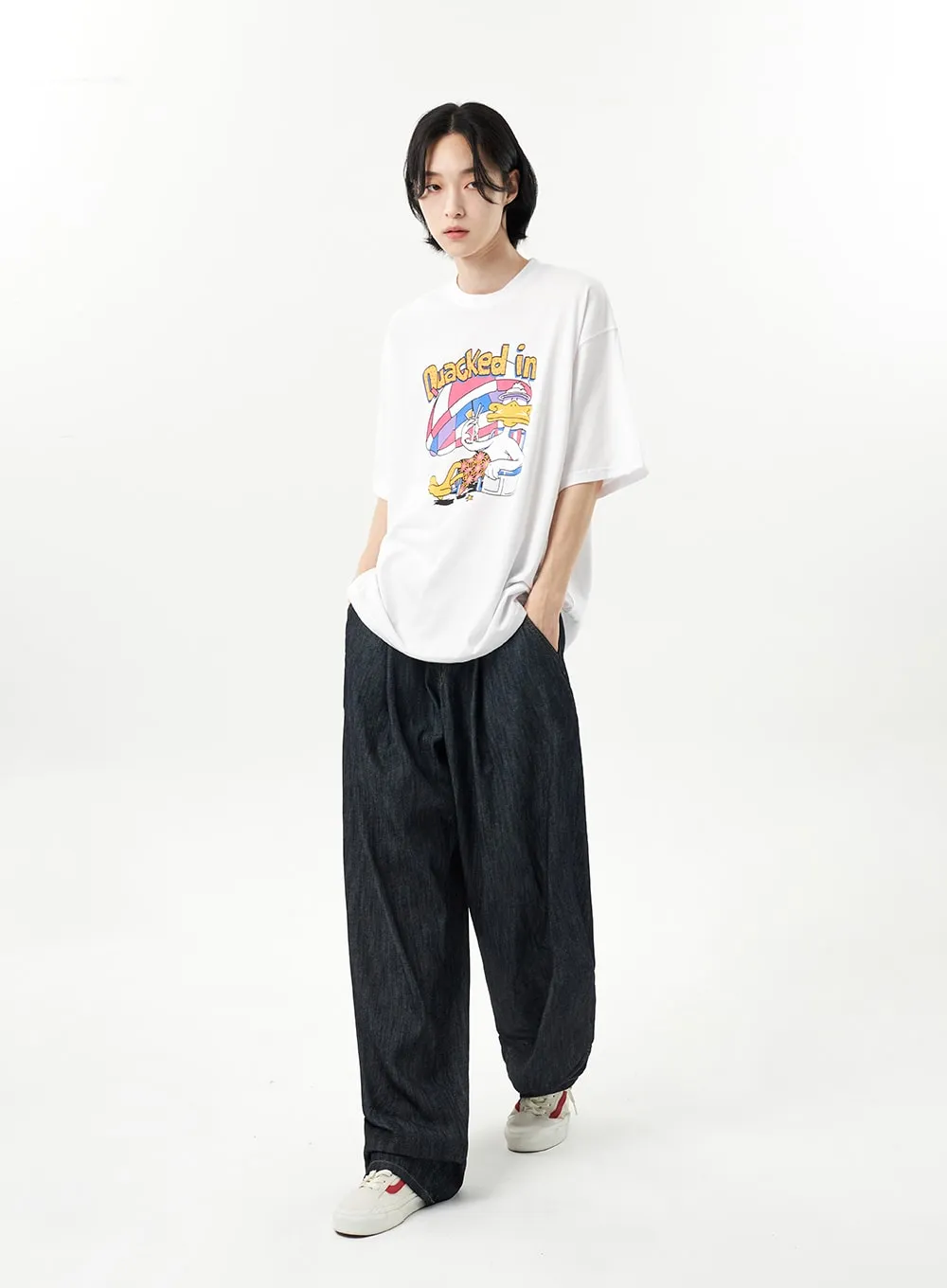 Cartoon Graphic Tee Unisex CU314