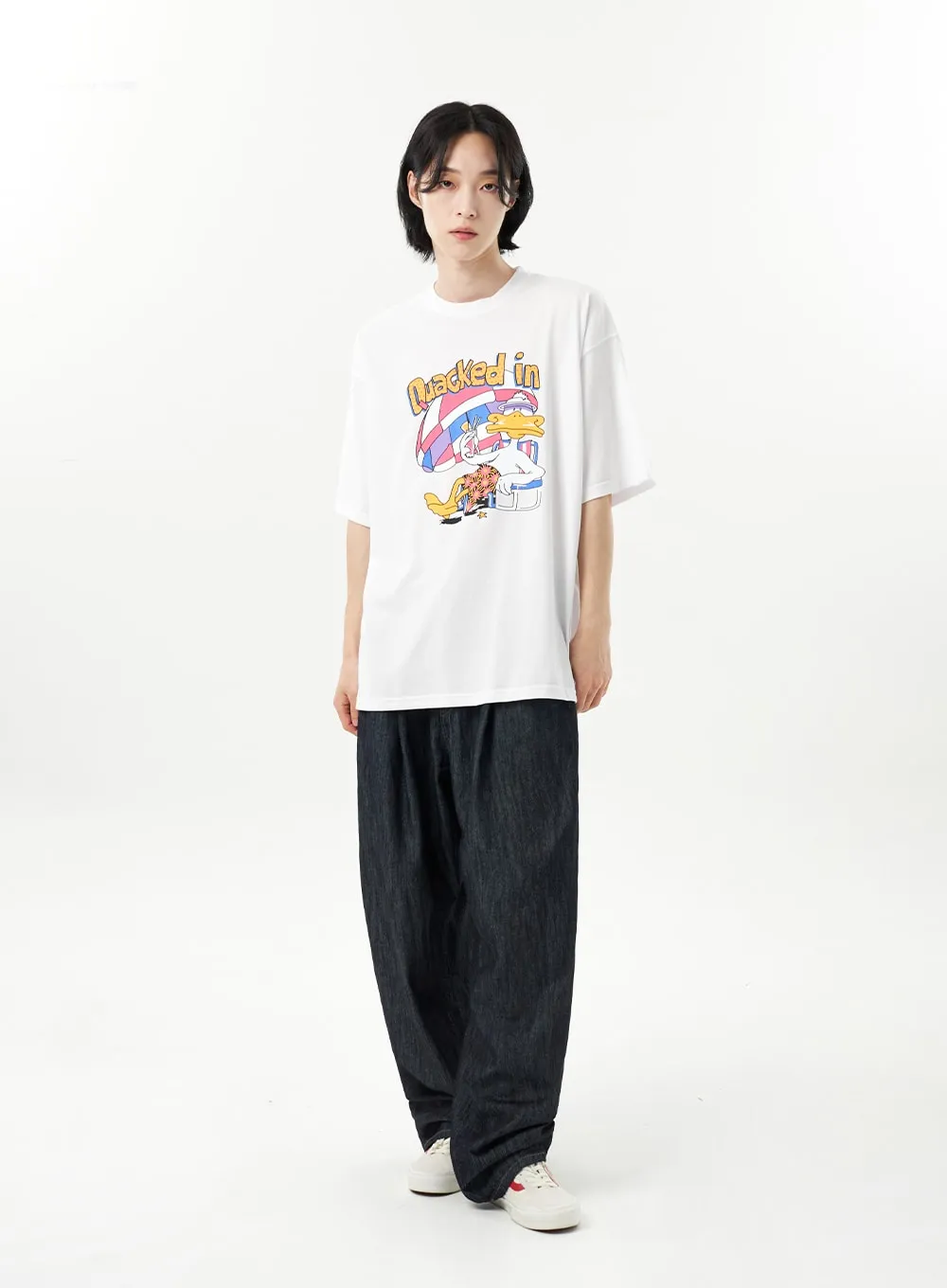 Cartoon Graphic Tee Unisex CU314