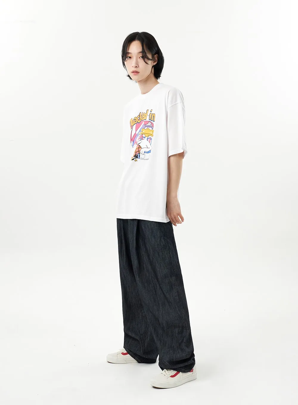 Cartoon Graphic Tee Unisex CU314