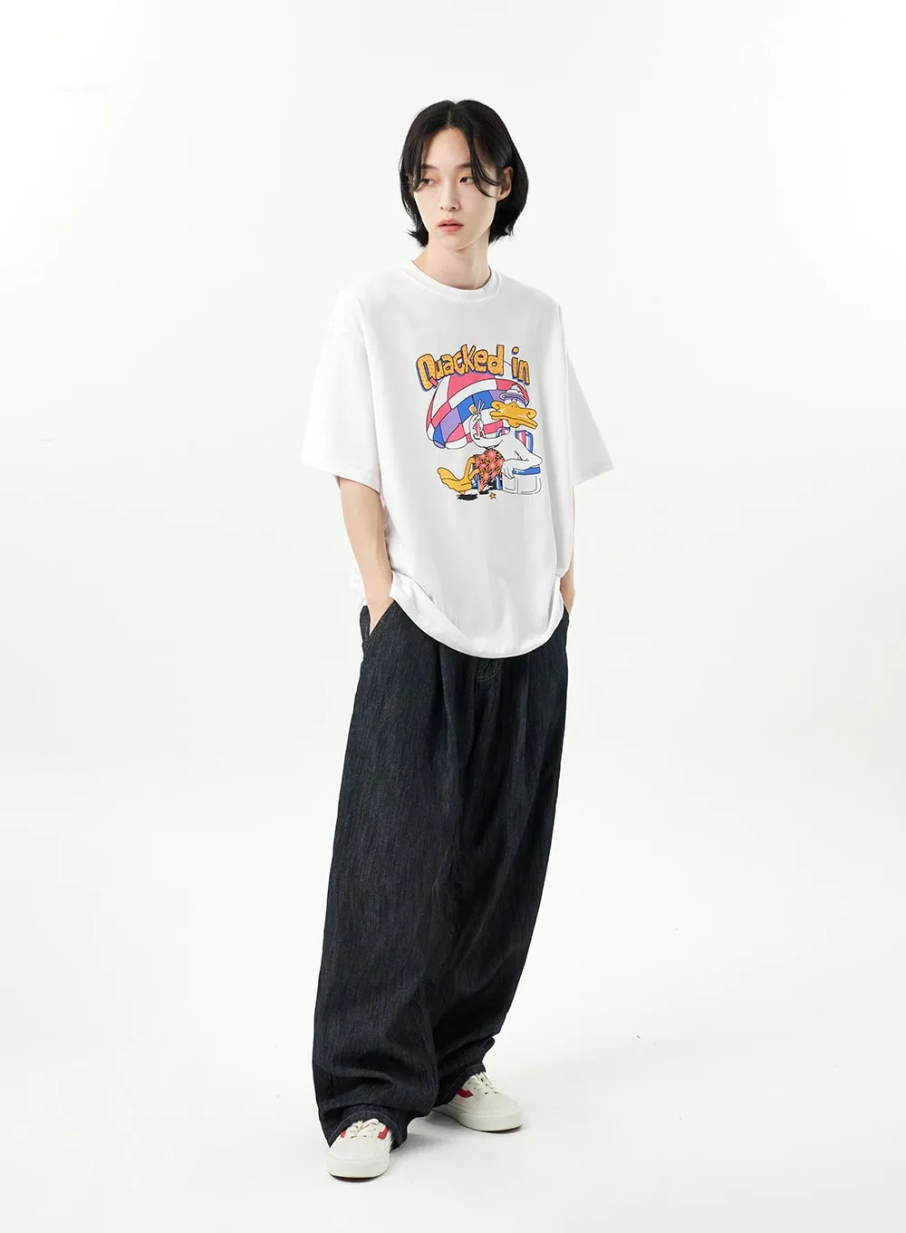 Cartoon Graphic Tee Unisex CU314