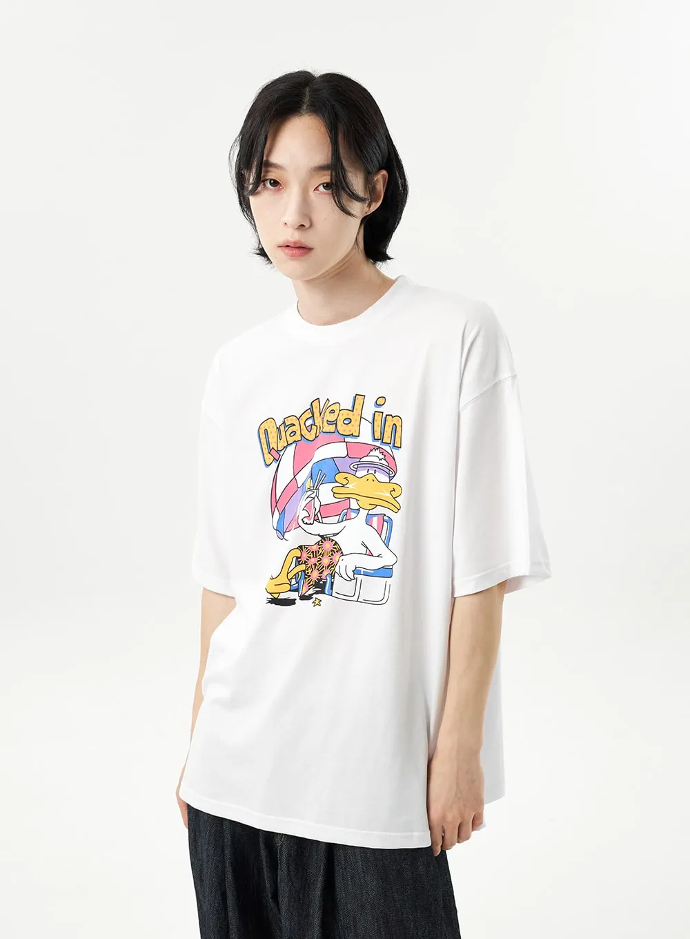 Cartoon Graphic Tee Unisex CU314