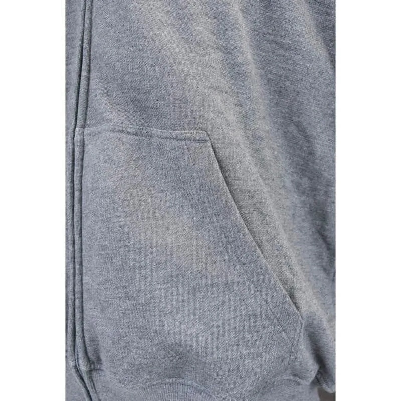 DEWALT Heated French Terry Cotton Hoodie Heather Gray Without Battery