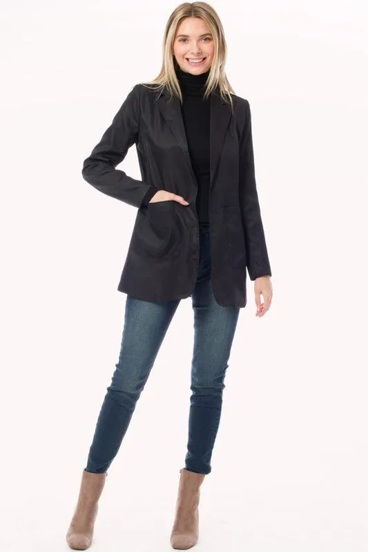 Essential Black Mock Neck Top