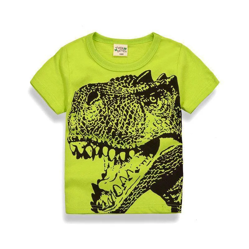 Fashion Colored Dragon Tee Tops Shirt Outerwear Clothes