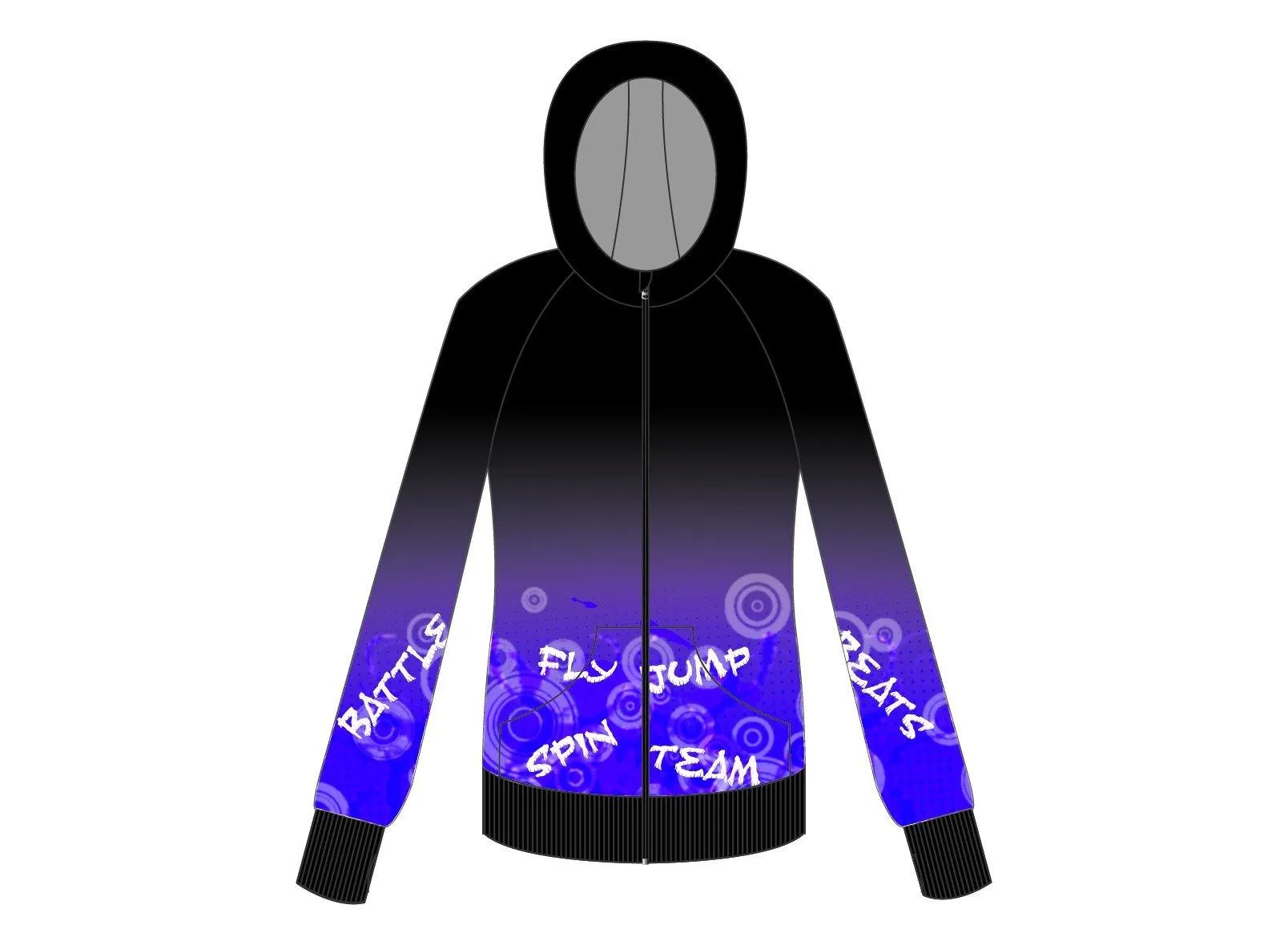 Graffiti Full Zip Hoody