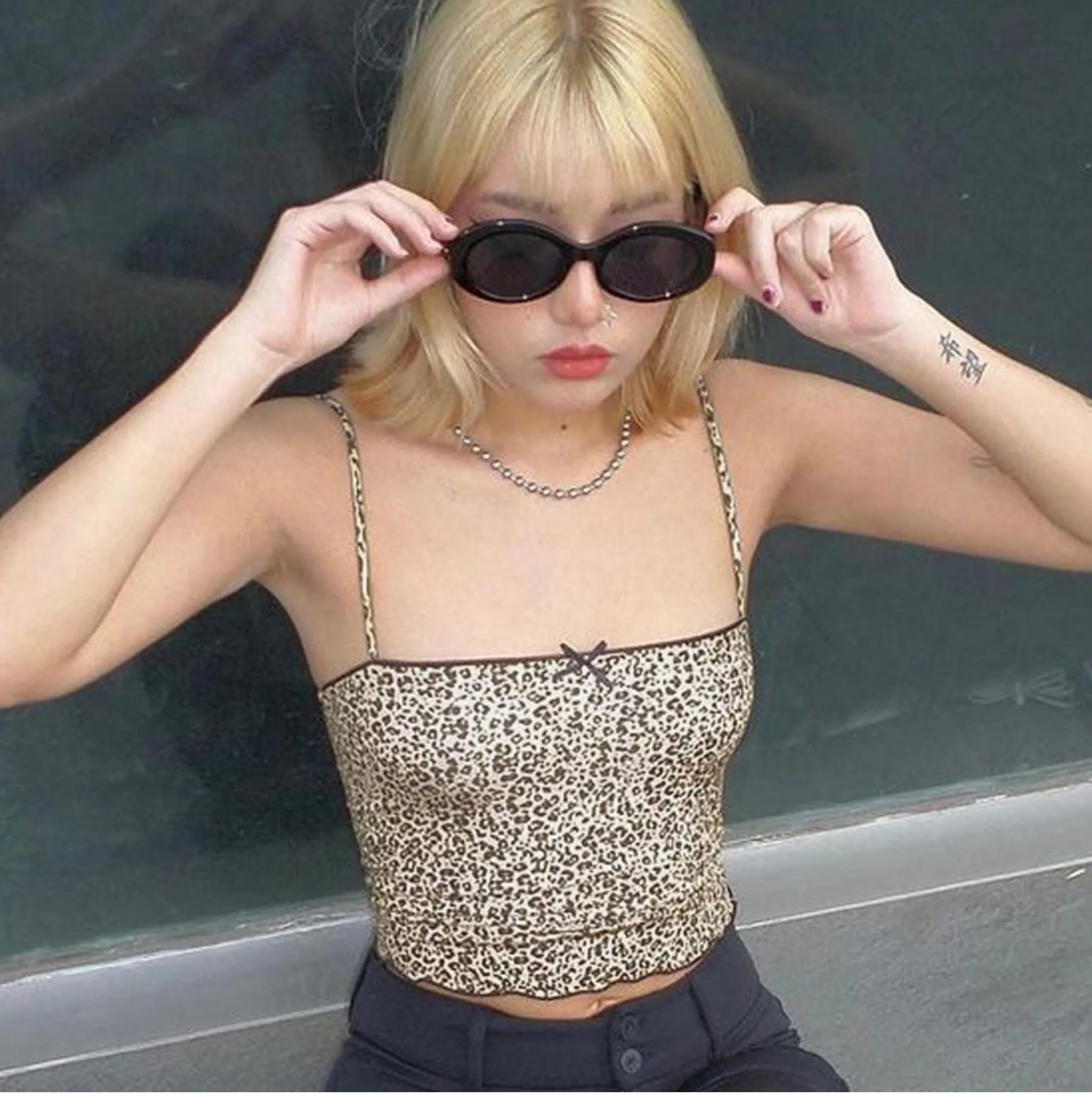 Grecia Leopard Print Top
