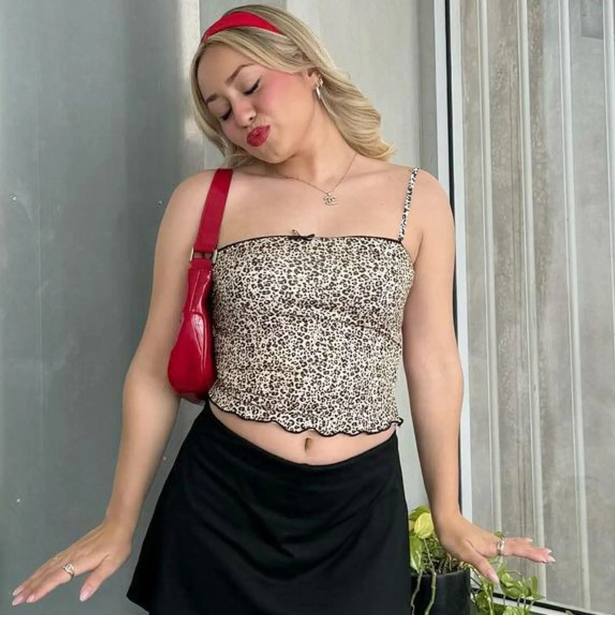 Grecia Leopard Print Top