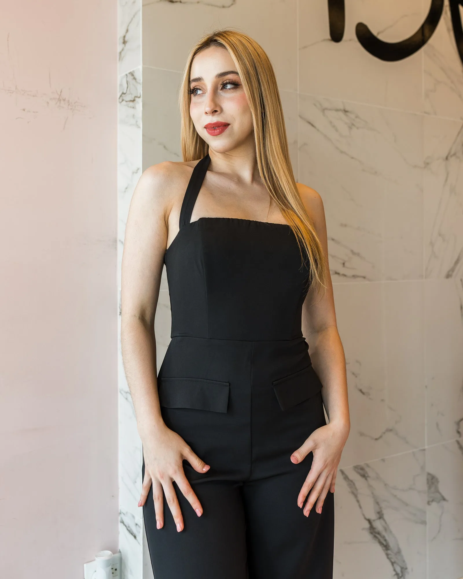 Jumpsuit overol wide leg