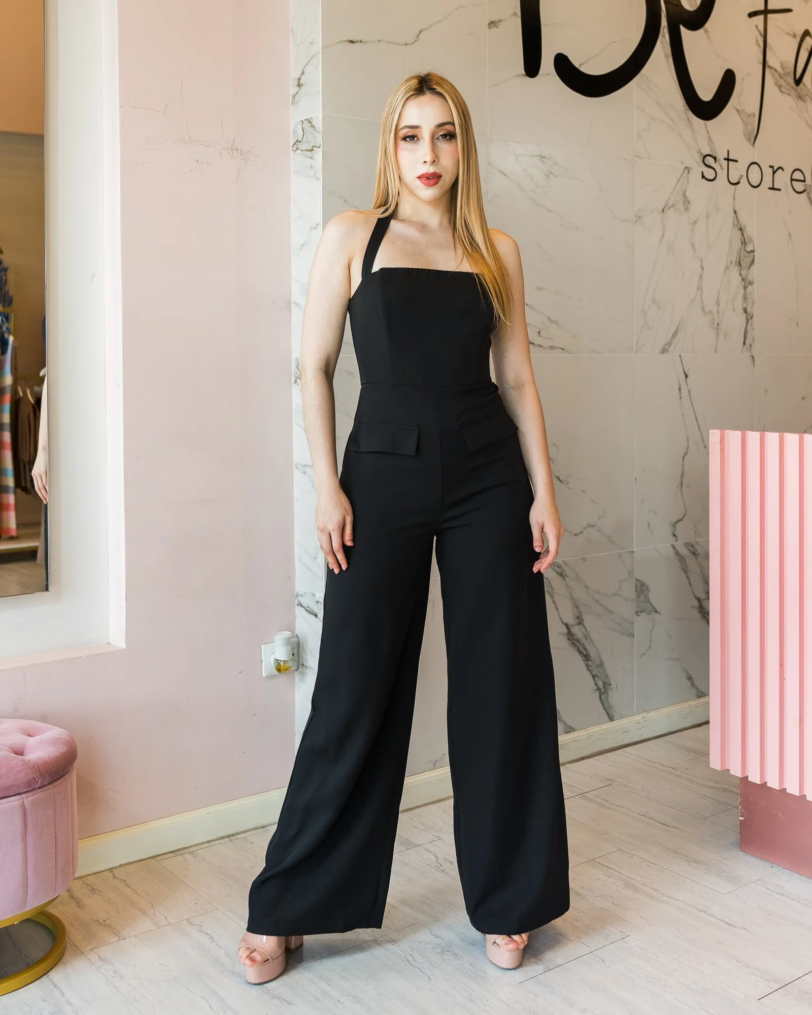 Jumpsuit overol wide leg