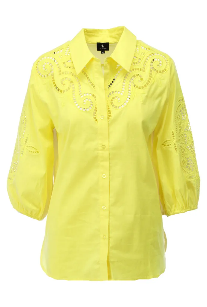 K-design - Blouse met borduursel (A762Aurora)