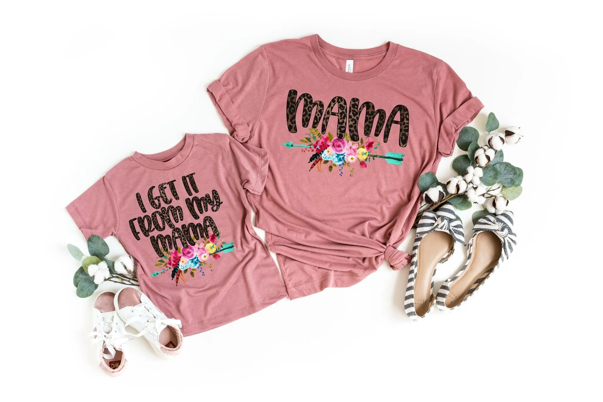 Mama & I Get it from my Mama Matching Tees