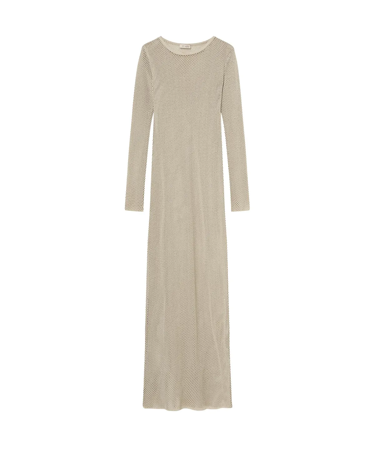 Mesh Long Sleeve Dress in Aloe