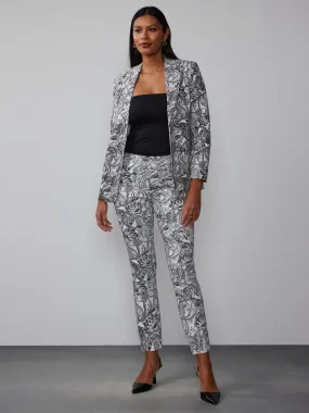 Paisely Pull On Ankle Pant