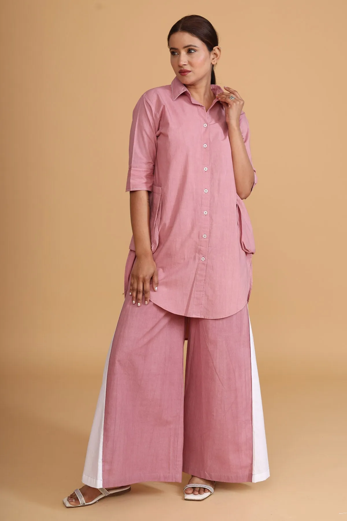 Pink Short Tunic Co-ord Set
