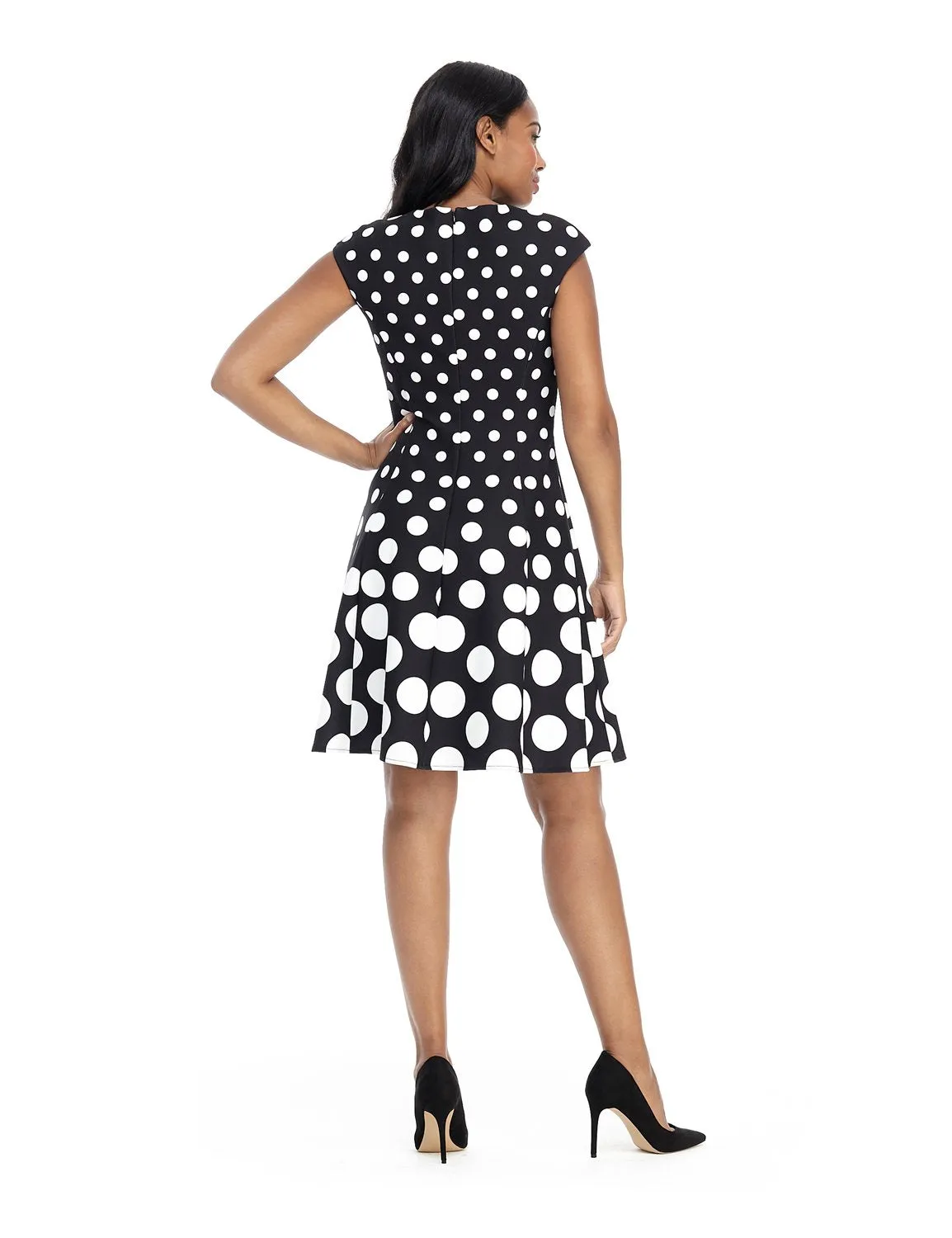 Pre-Order Cap Sleeve Graduated Dot Dress