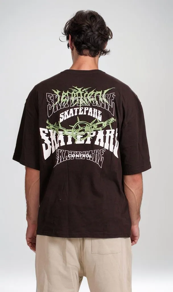 R207687 -Skatepark Graphic T-Shirt - Brown