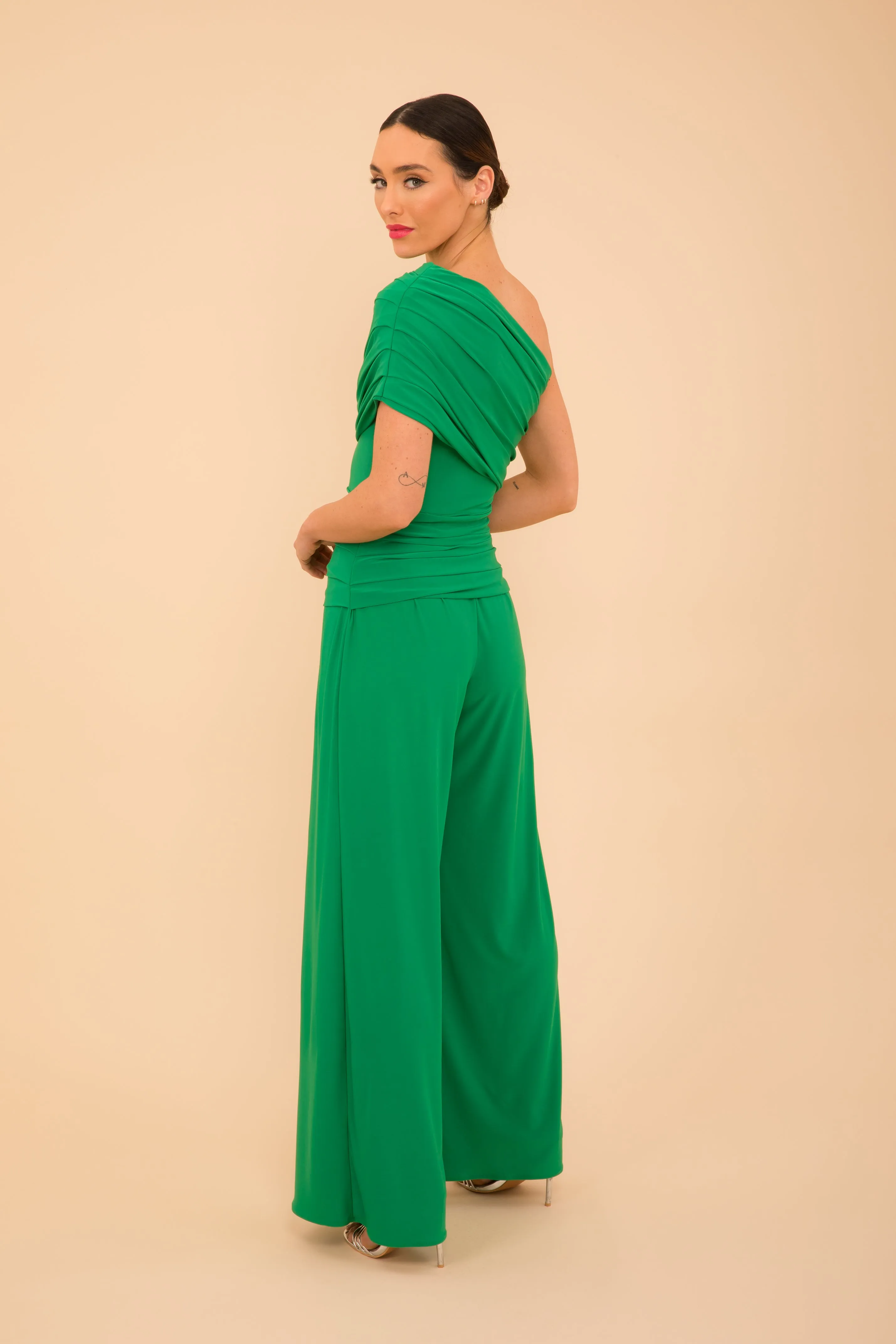 Rhodium jumpsuit in green
