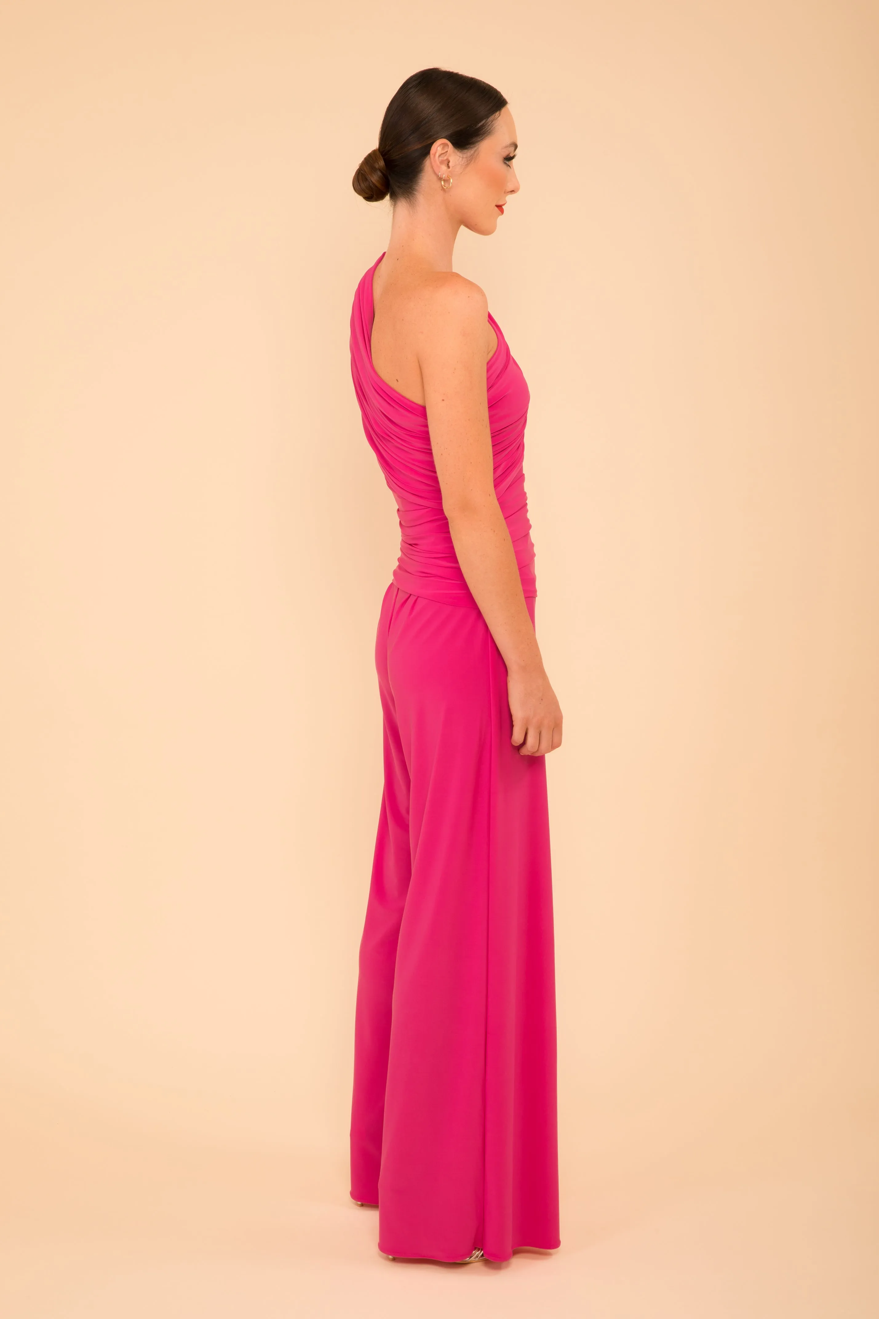 Rhodium jumpsuit in hot pink