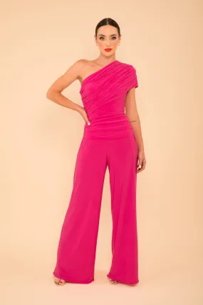 Rhodium jumpsuit in hot pink