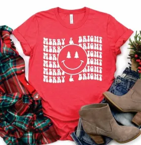 Smiley Merry & Bright Tee