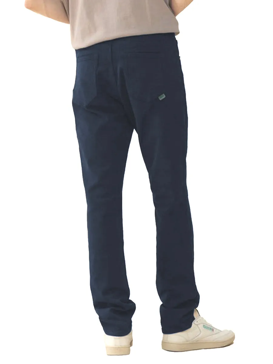Super Stretch Knit Straight Leg Jeans - Midnight