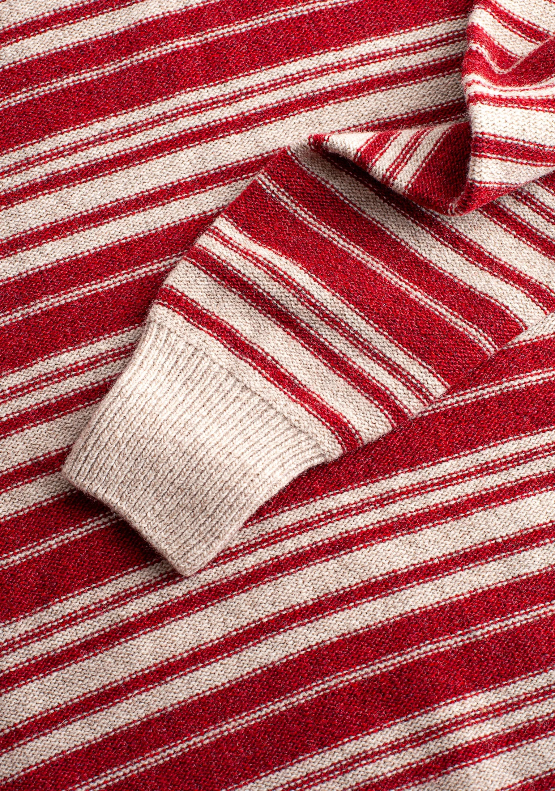 Sweater Torrance Crd Red Stripes