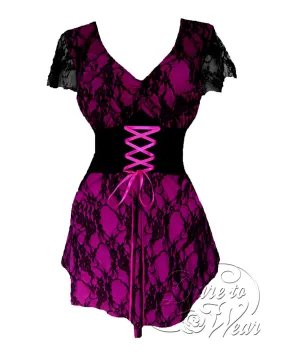 Sweetheart in Berry | Magenta Pink Gothic Victorian Corset Top