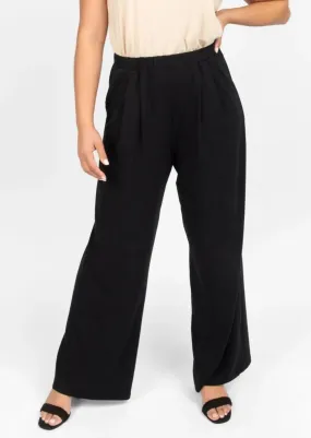 The Comfy Wide Leg Pant in Black