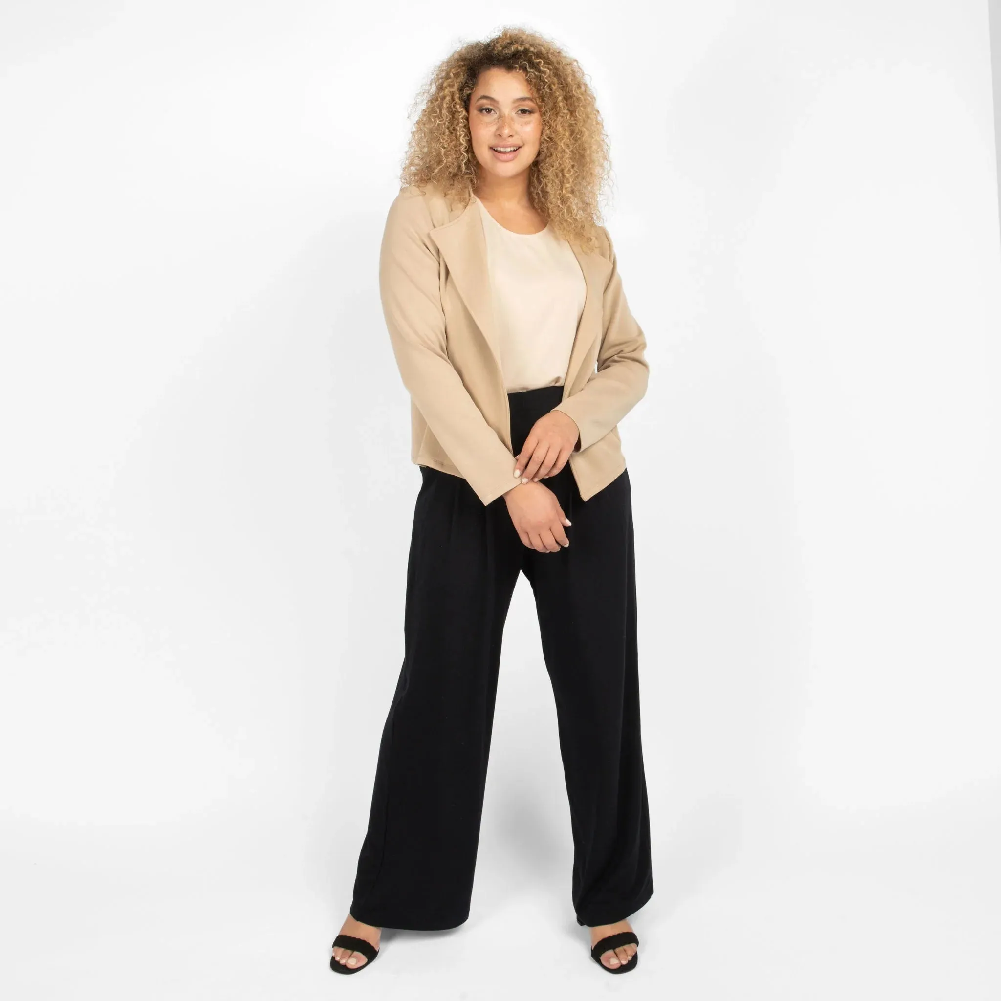 The Comfy Wide Leg Pant in Black