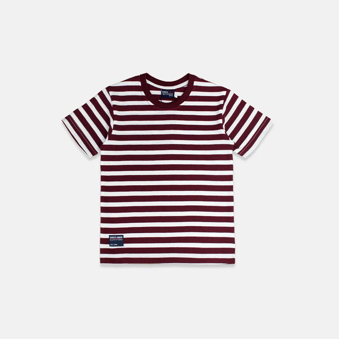 Tshirt/ Kaos Anak Laki/ Rodeo Junior Stripe Basic Tshirt