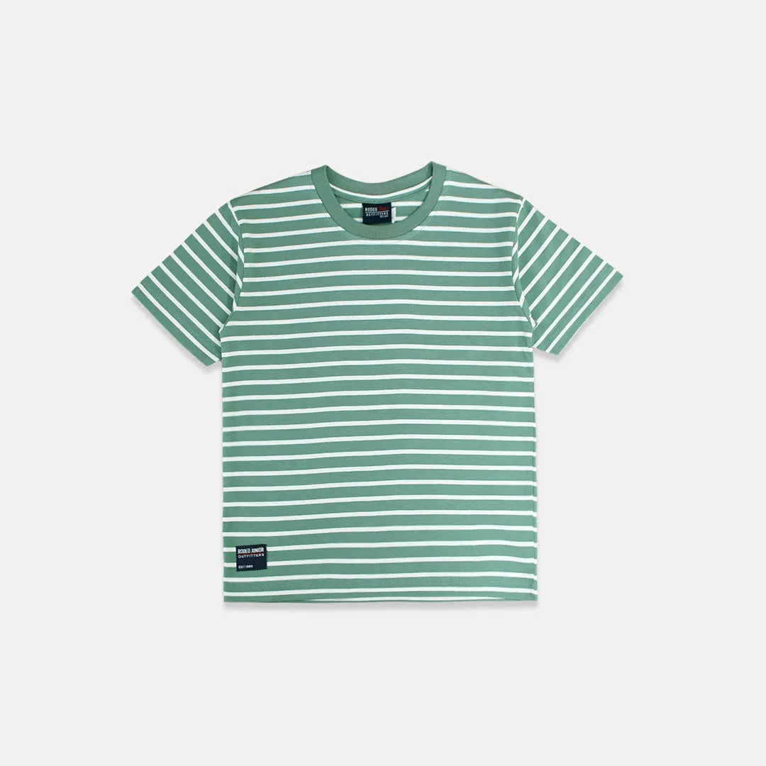 Tshirt/ Kaos Anak Laki/ Rodeo Junior Stripe Basic Tshirt