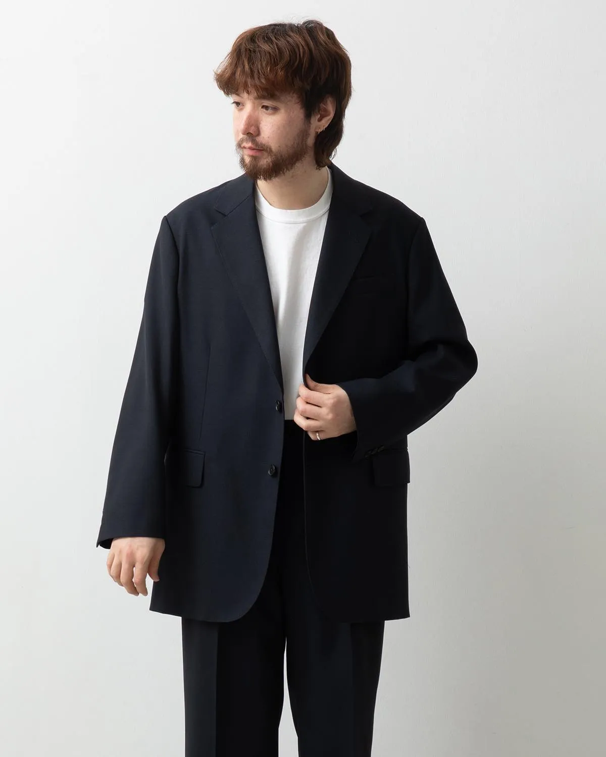 WOOL KID MOHAIR HOP SACK JACKET