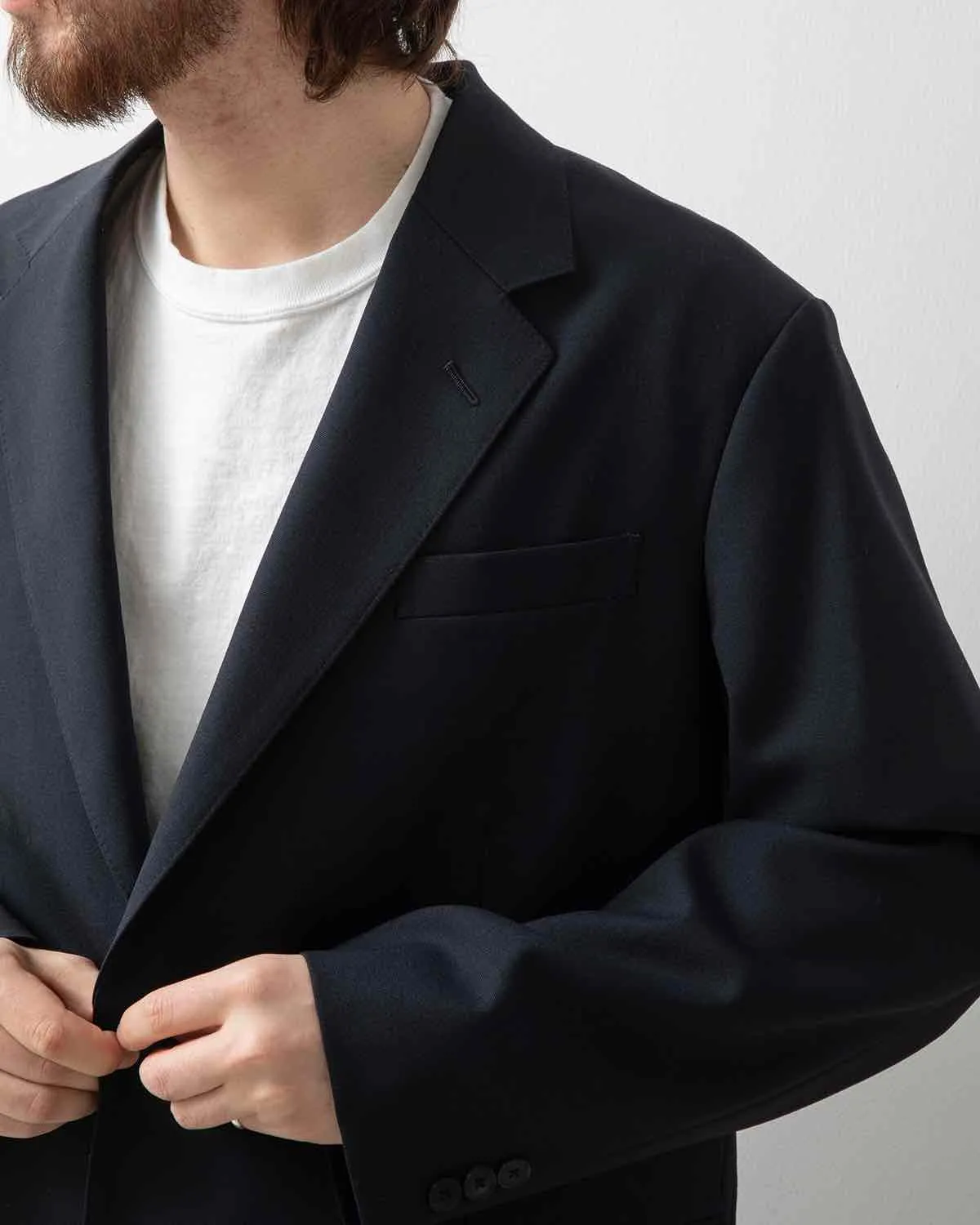 WOOL KID MOHAIR HOP SACK JACKET