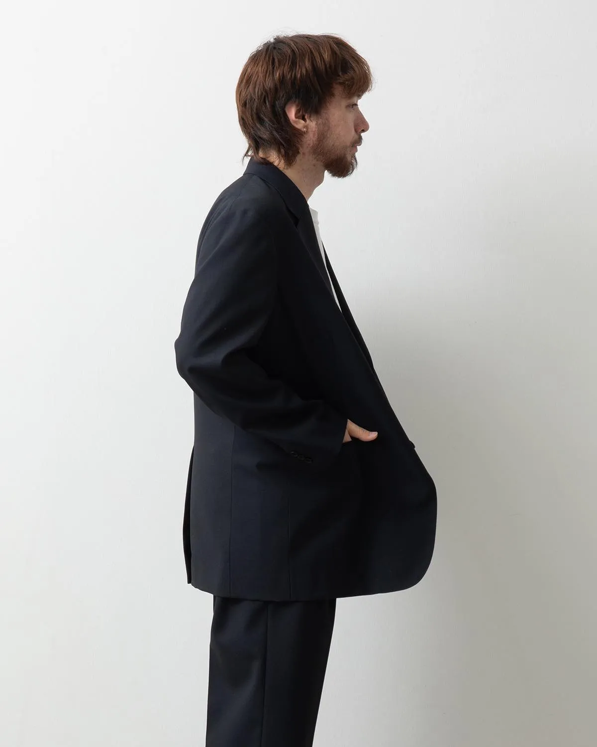 WOOL KID MOHAIR HOP SACK JACKET