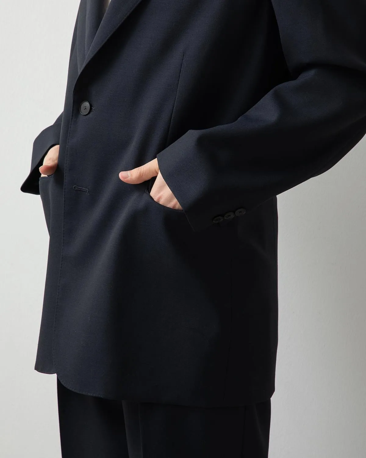 WOOL KID MOHAIR HOP SACK JACKET