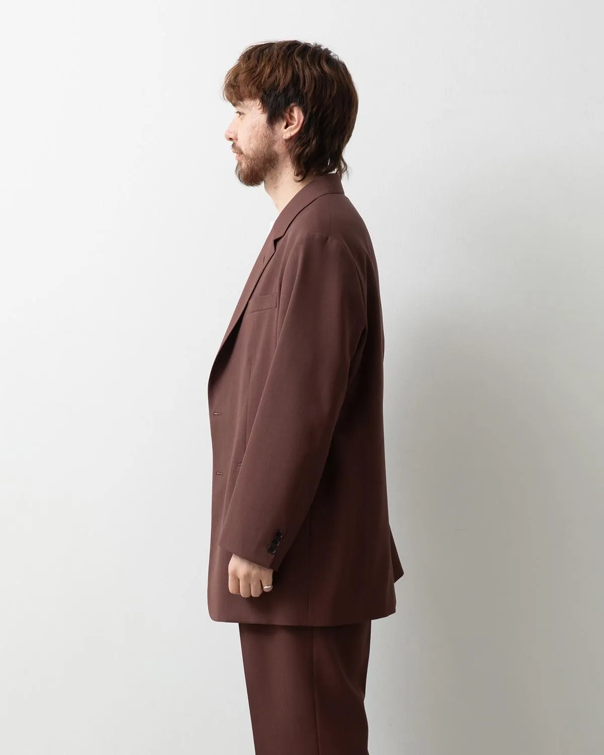 WOOL KID MOHAIR HOP SACK JACKET