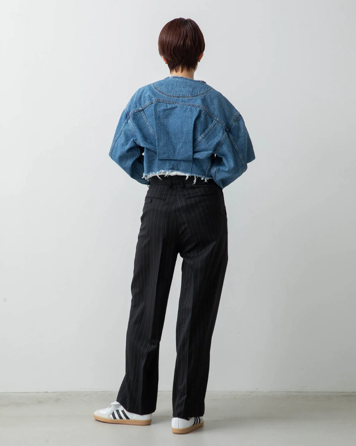 WOOL TUCK SLACKS