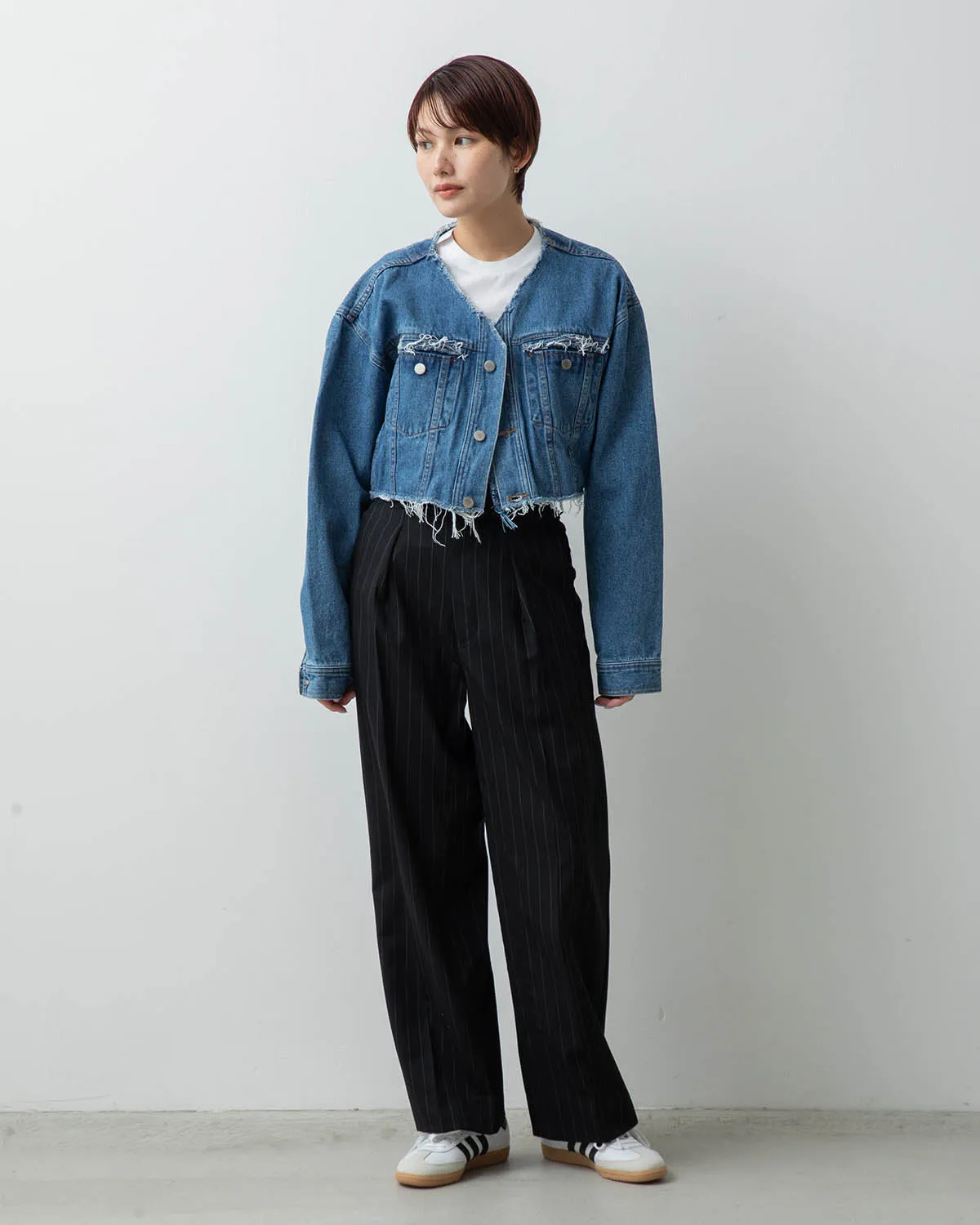 WOOL TUCK SLACKS