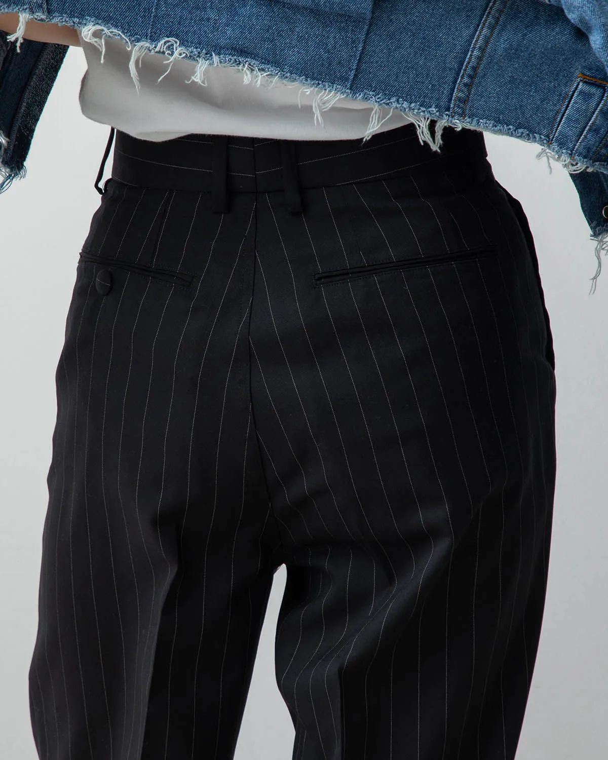 WOOL TUCK SLACKS
