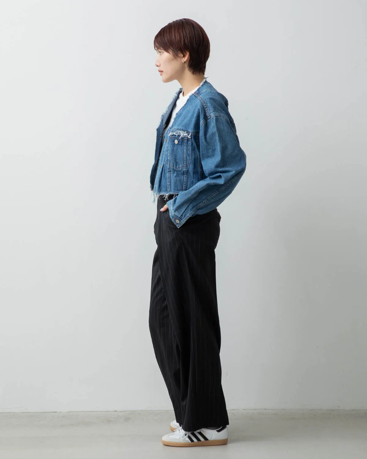 WOOL TUCK SLACKS