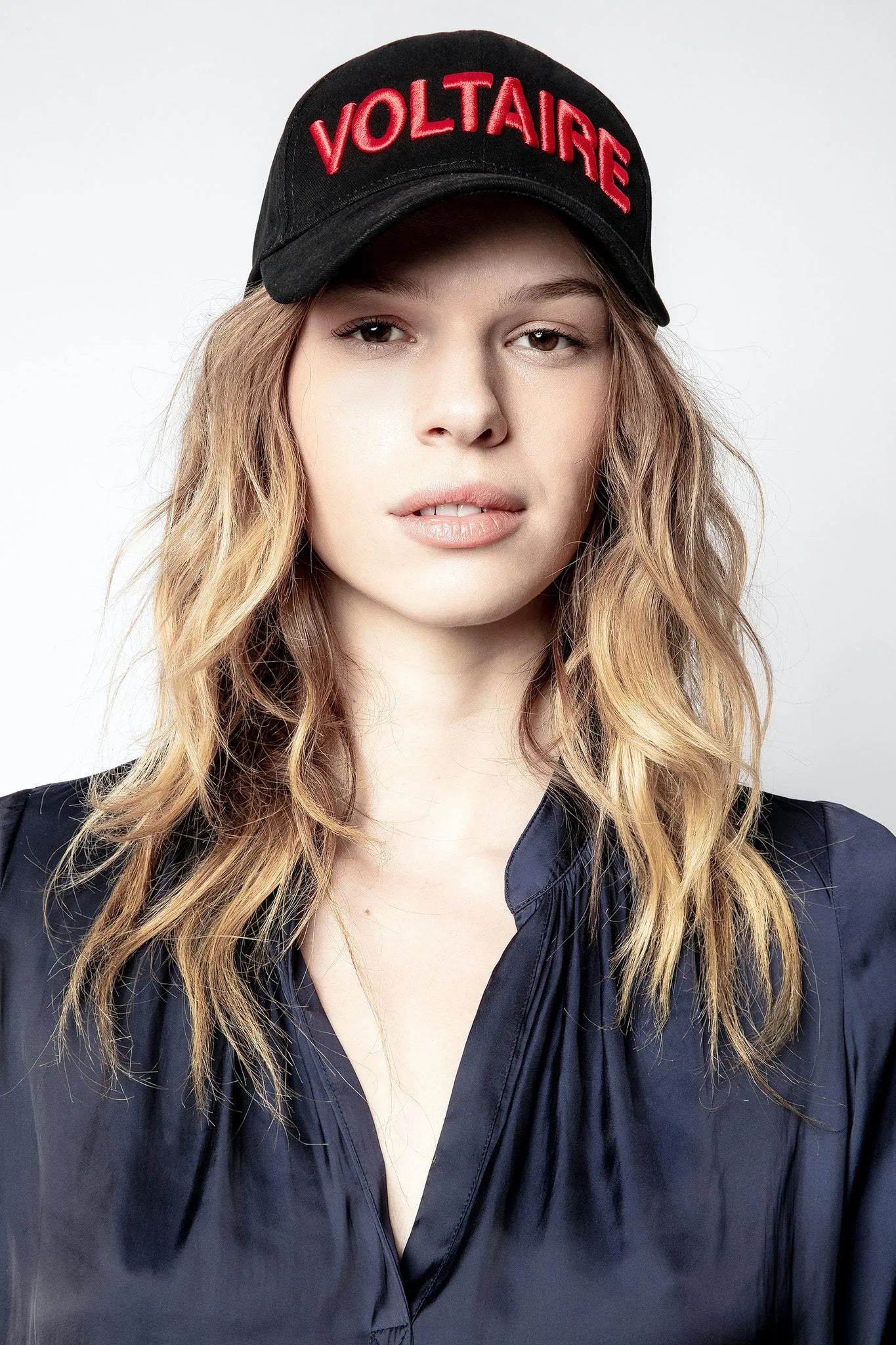 Zadig & Voltaire Tink Satin Tunic Blouse- Ink
